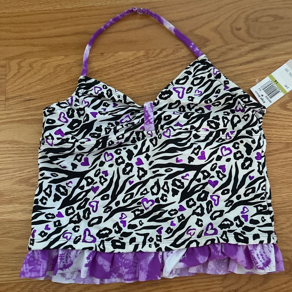 Angel Beach NWT Girls Tankini Top (14)
